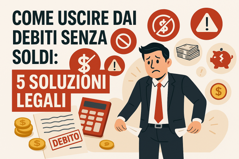 Come uscire dai debiti senza soldi: 5 soluzioni legali, sicure e accessibili per ripartire.